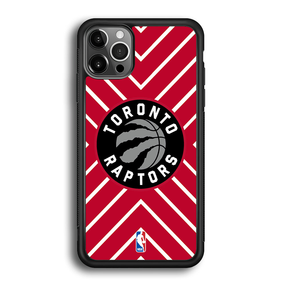 Toronto Raptors Red Shapes iPhone 12 Pro Case