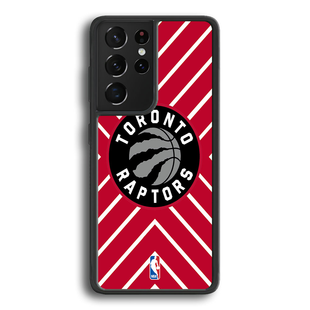 Toronto Raptors Red Shapes Samsung Galaxy S21 Ultra Case