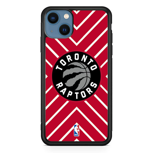 Toronto Raptors Red Shapes iPhone 14 Plus Case - Carneyforia