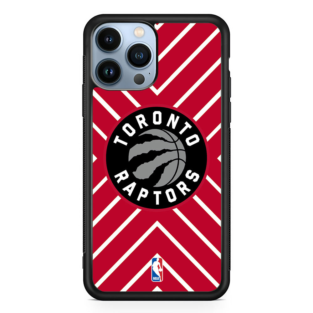 Toronto Raptors Red Shapes iPhone 15 Pro Case - Carneyforia