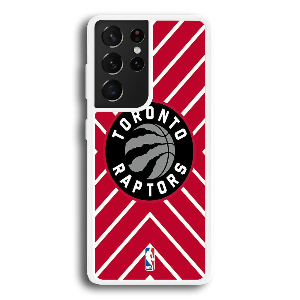 Toronto Raptors Red Shapes Samsung Galaxy S21 Ultra Case