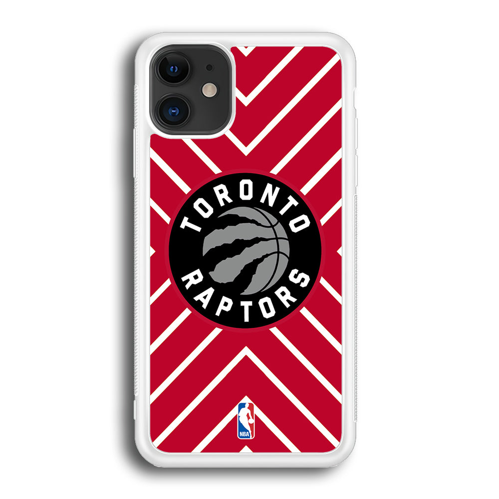 Toronto Raptors Red Shapes iPhone 12 Case