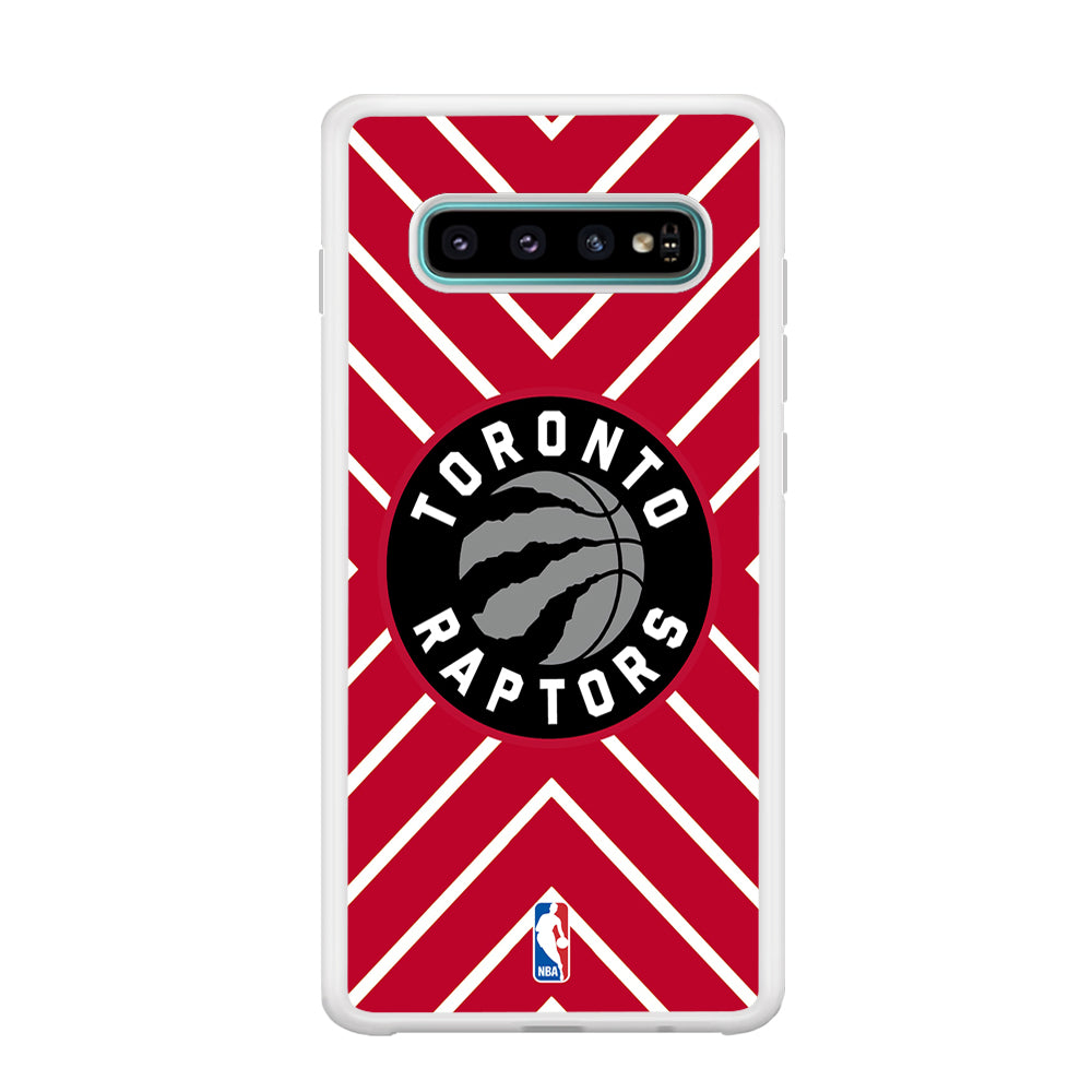 Toronto Raptors Red Shapes Samsung Galaxy S10 Case