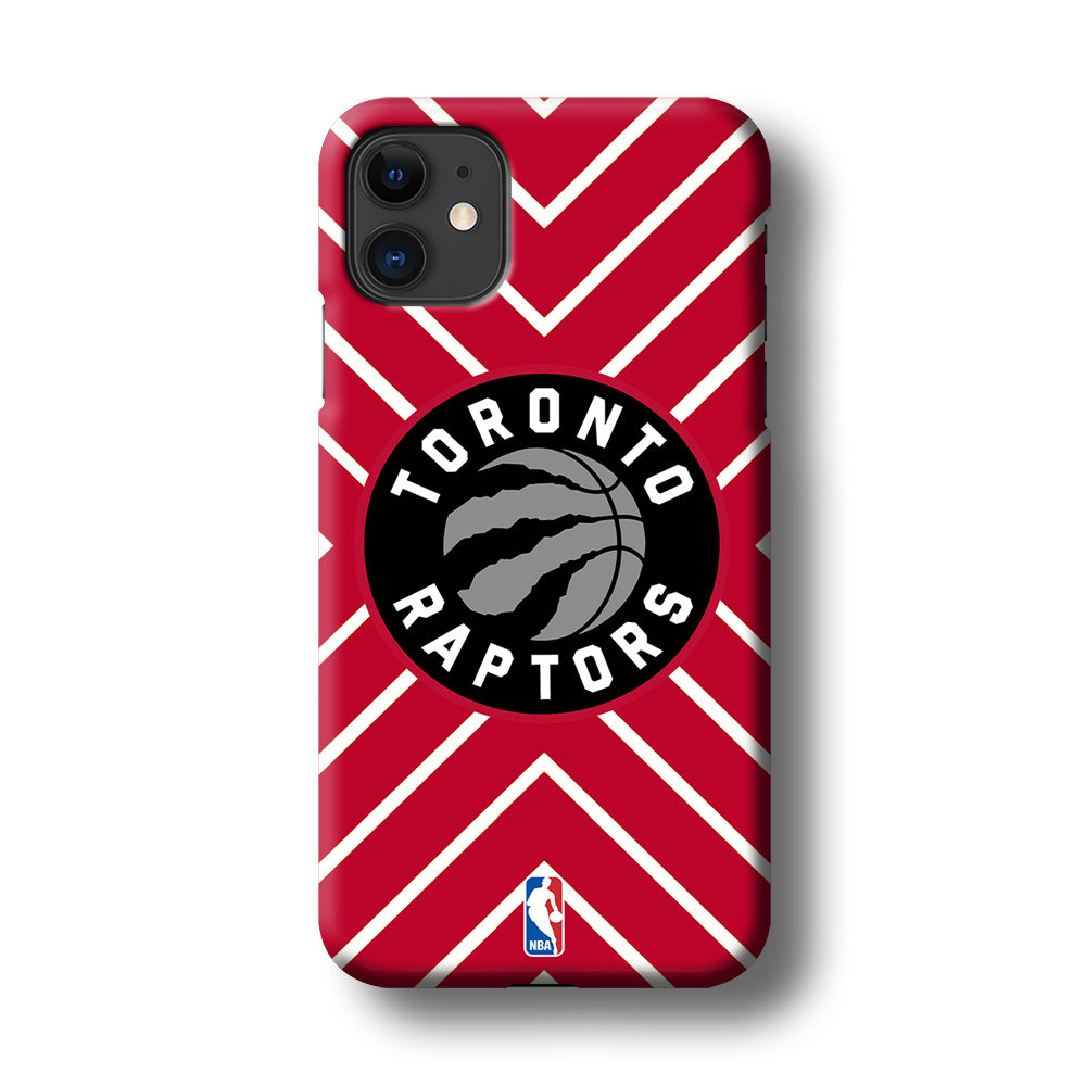 Toronto Raptors Red Shapes iPhone 11 Case