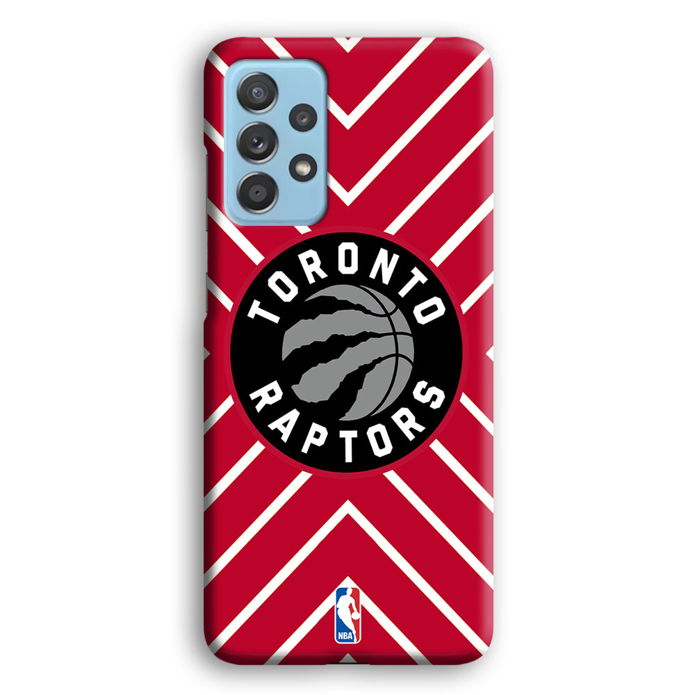 Toronto Raptors Red Shapes Samsung Galaxy A72 Case