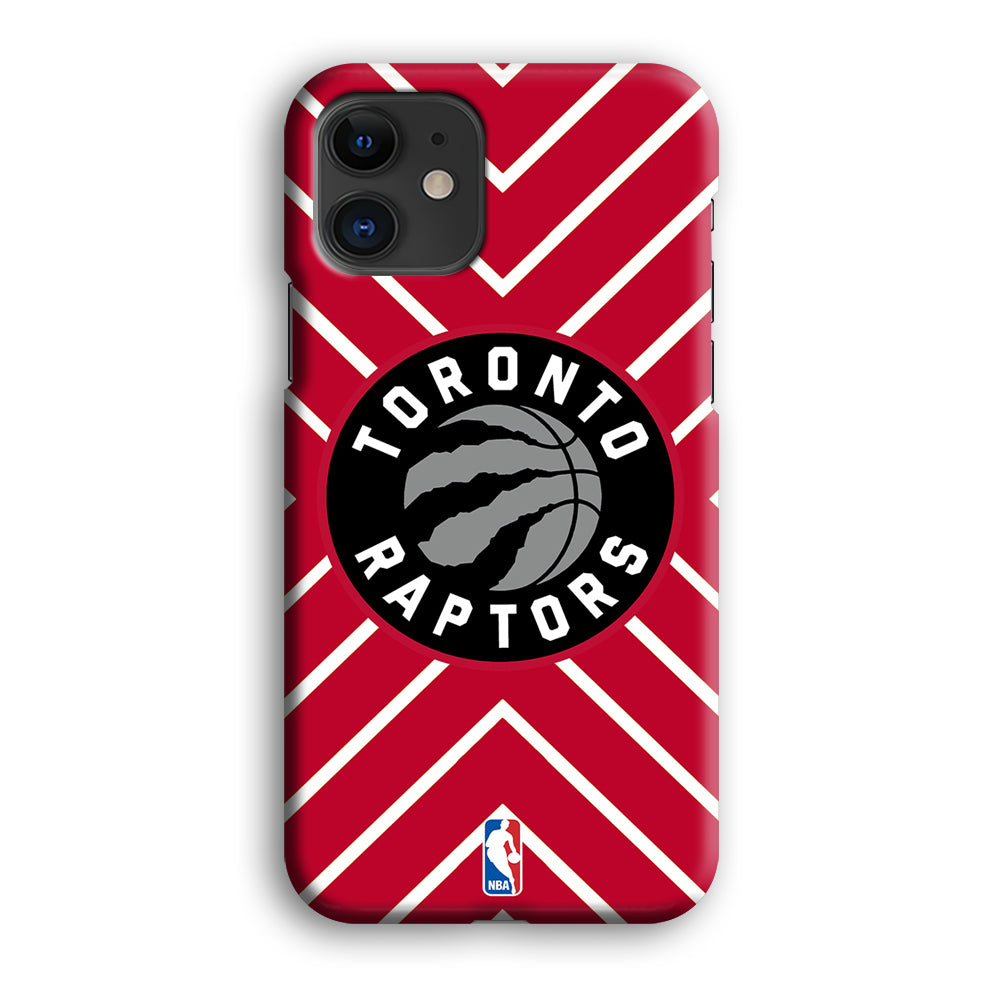 Toronto Raptors Red Shapes iPhone 12 Case