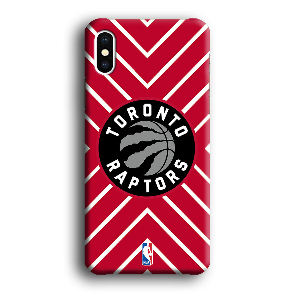 Toronto Raptors Red Shapes iPhone XS Case