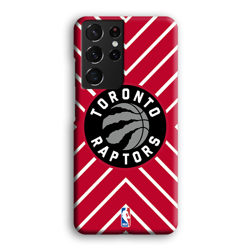 Toronto Raptors Red Shapes Samsung Galaxy S21 Ultra Case