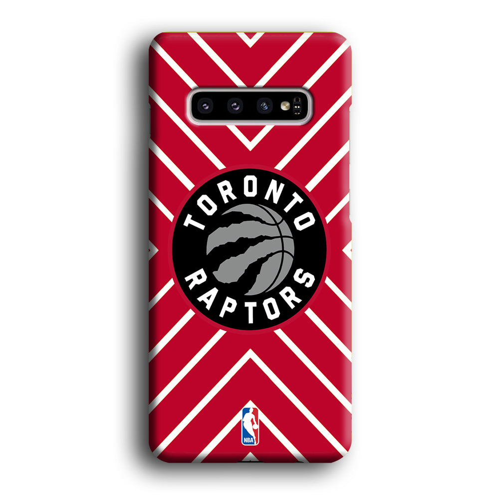 Toronto Raptors Red Shapes Samsung Galaxy S10 Case