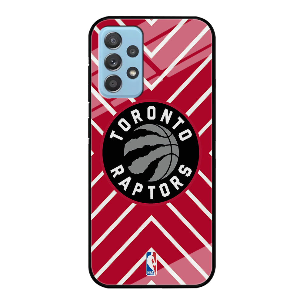 Toronto Raptors Red Shapes Samsung Galaxy A72 Case