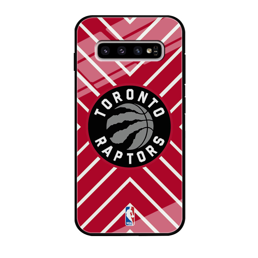 Toronto Raptors Red Shapes Samsung Galaxy S10 Case