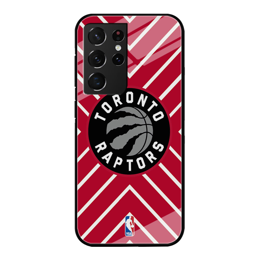 Toronto Raptors Red Shapes Samsung Galaxy S21 Ultra Case