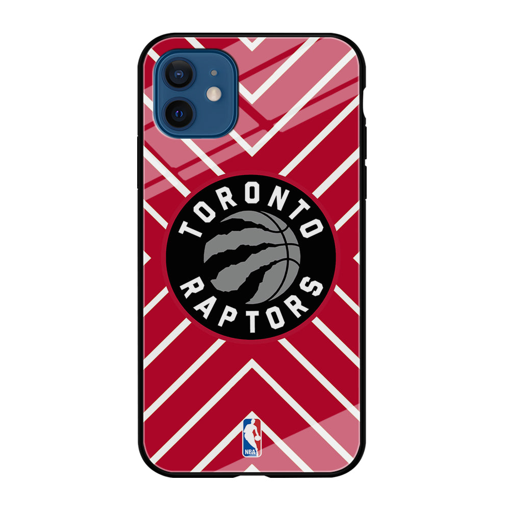 Toronto Raptors Red Shapes iPhone 12 Case