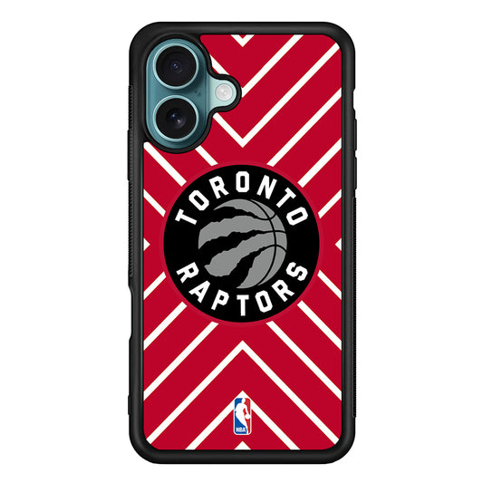 Toronto Raptors Red Shapes iPhone 16 Case