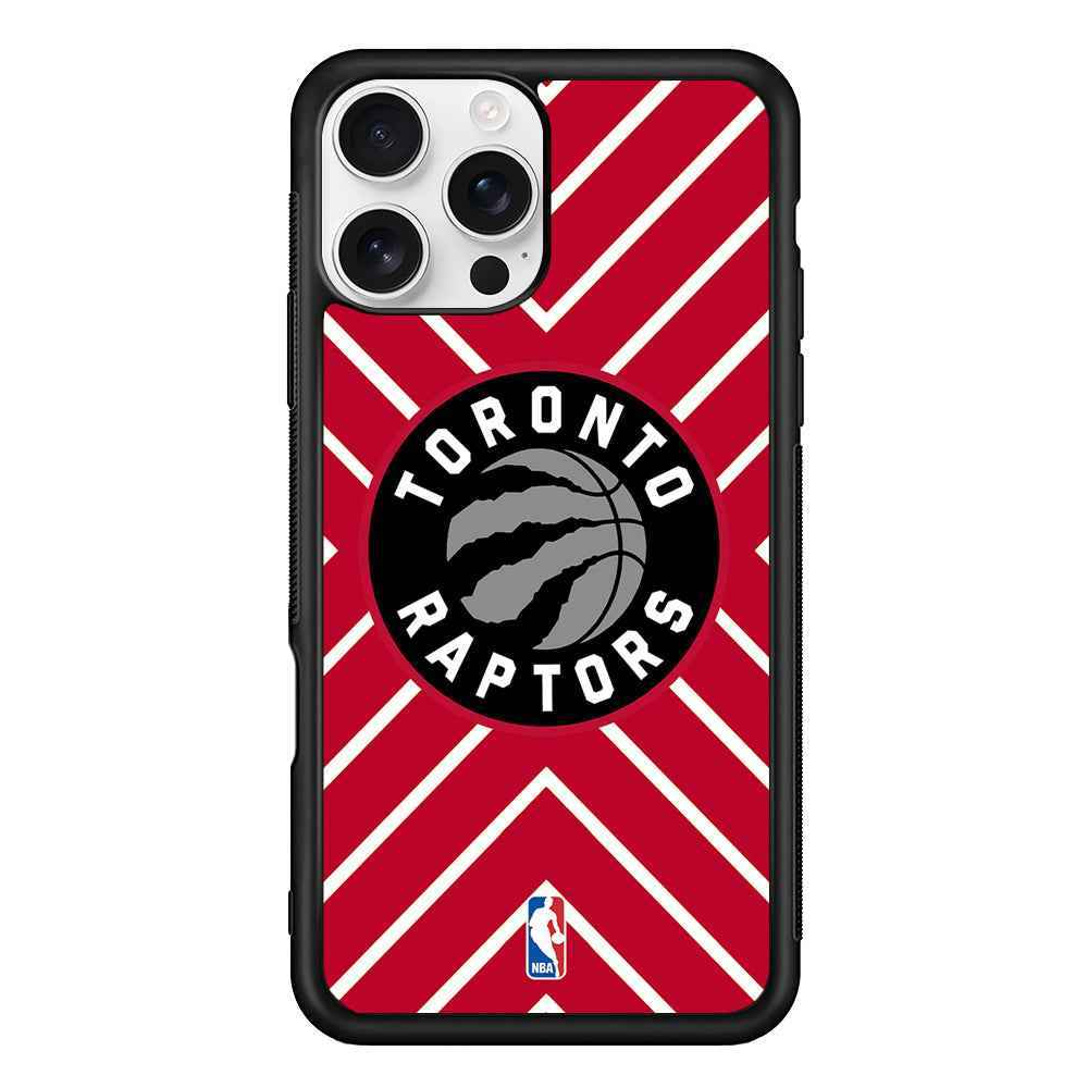 Toronto Raptors Red Shapes iPhone 16 Pro Case