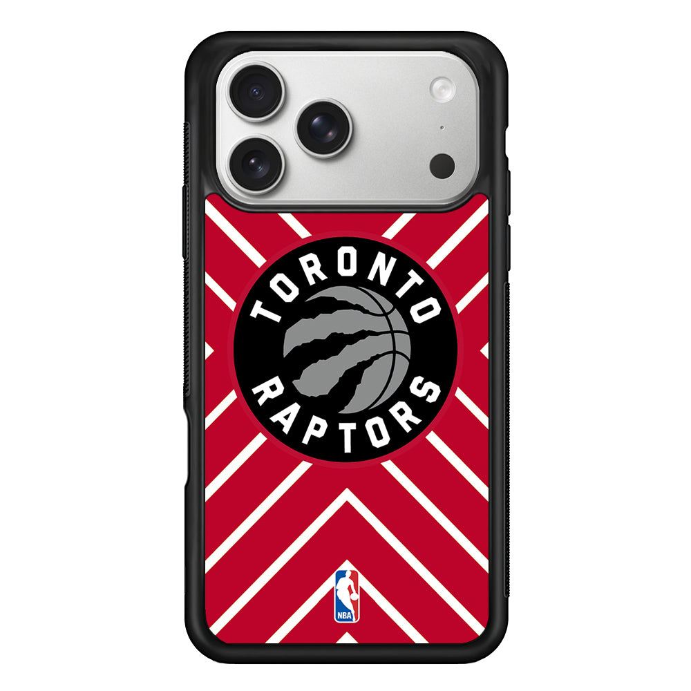 Toronto Raptors Red Shapes iPhone 17 Pro Case
