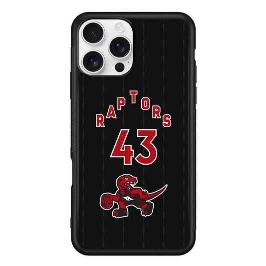 Toronto Raptors on 43 Jersey iPhone 16 Pro Max Case