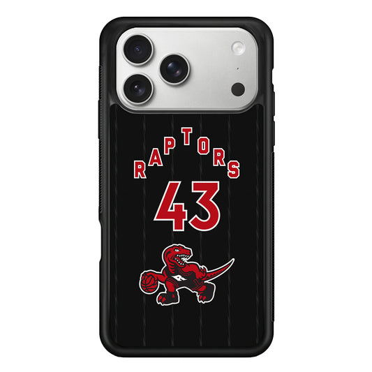 Toronto Raptors on 43 Jersey iPhone 17 Pro Case