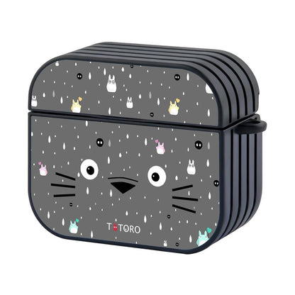 Totoro Face in Front of You Apple Airpods 4 Case Black