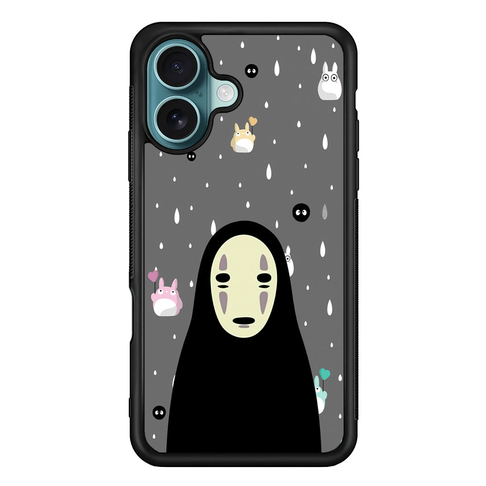 Totoro Kaonashi Close Up iPhone 16 Case