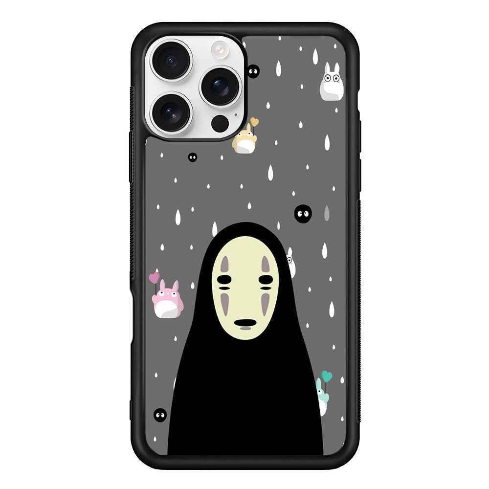 Totoro Kaonashi Close Up iPhone 16 Pro Case