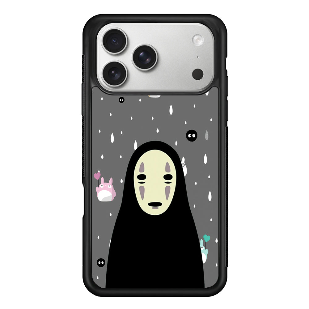 Totoro Kaonashi Close Up iPhone 17 Pro Case