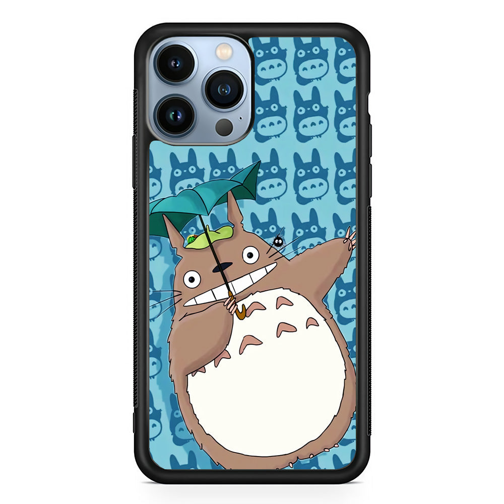 Totoro Pattren Of Character iPhone 15 Pro Case - Carneyforia