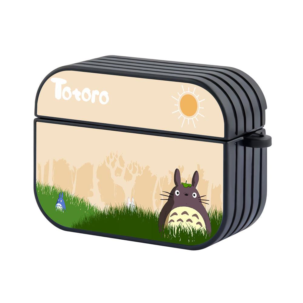 Totoro Silent Hiding Apple Airpods Pro 2 Case Black