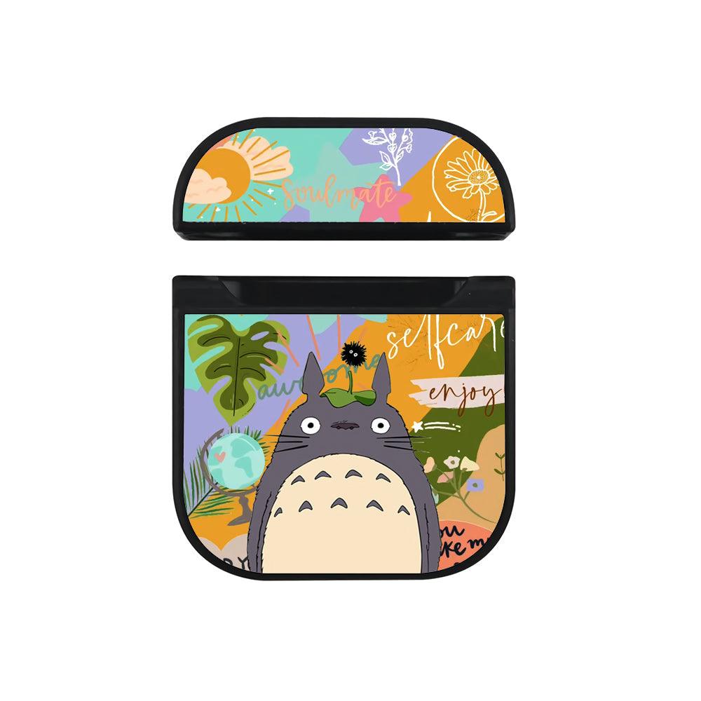 Totoro Soulmate in Life Apple Airpods Case Black