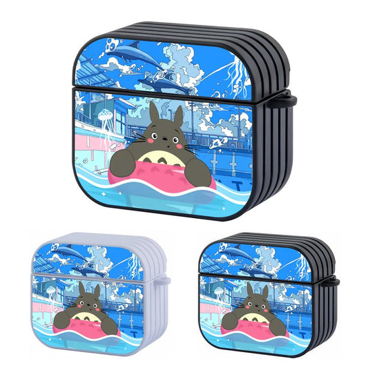 Totoro Swimming Under a Clear Sky Apple Airpods 4 Case
