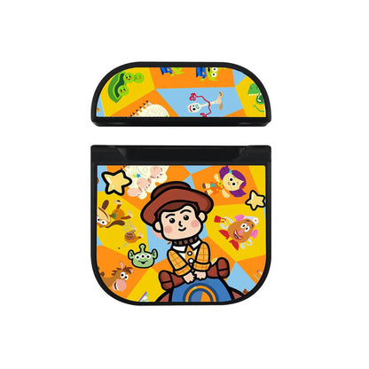 Toy Story Following Friends into Space Apple Airpods Case Black