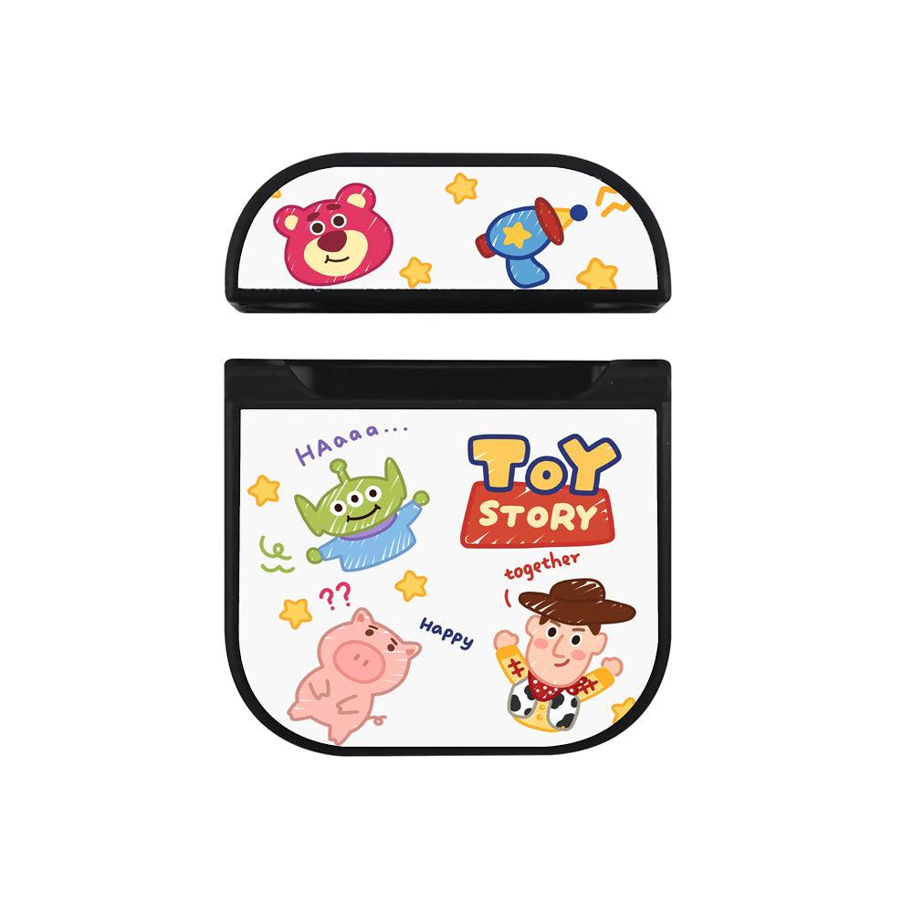 Toy Story Together be Happy Apple Airpods Case Black