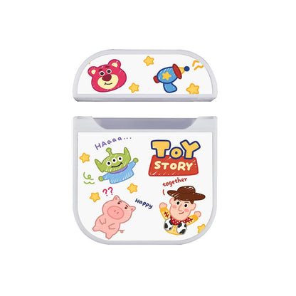 Toy Story Together be Happy Apple Airpods Case White