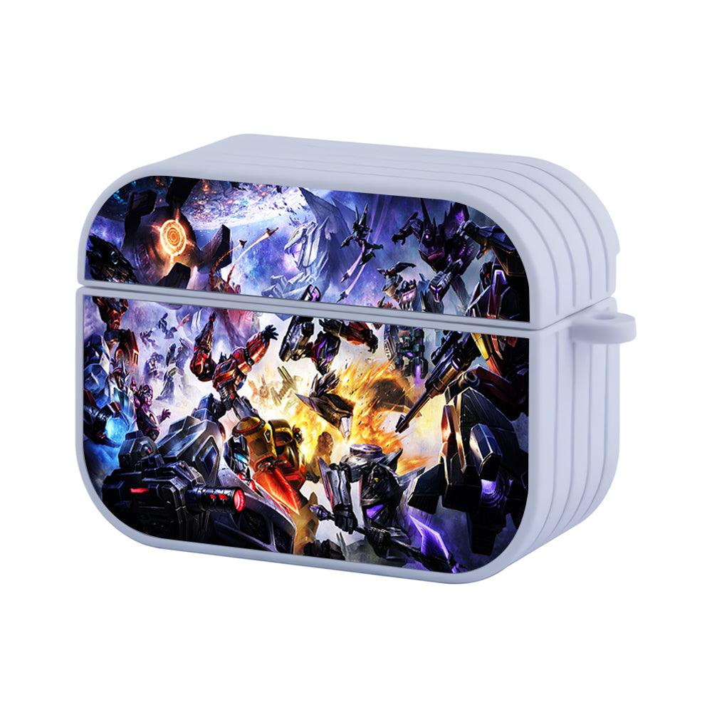 Transformer Robot Fight Apple Airpods Pro 3 Case White