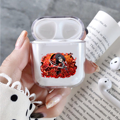 Uchiha Itachi Red Blazing Apple Airpods Case