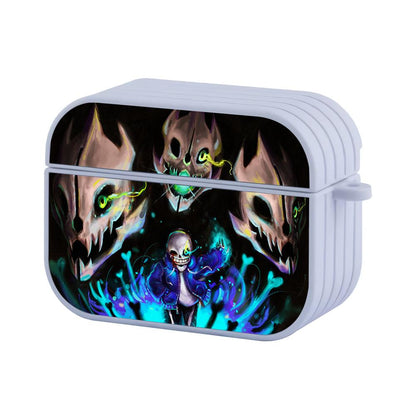 Undertale Sans Cool Art Apple Airpods Pro 2 Case White
