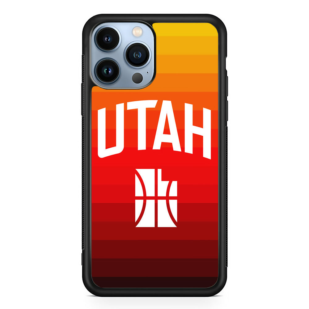 Utah Jazz Colour Gradation iPhone 15 Pro Case - Carneyforia