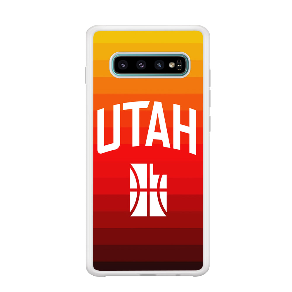 Utah Jazz Colour Gradation Samsung Galaxy S10 Case