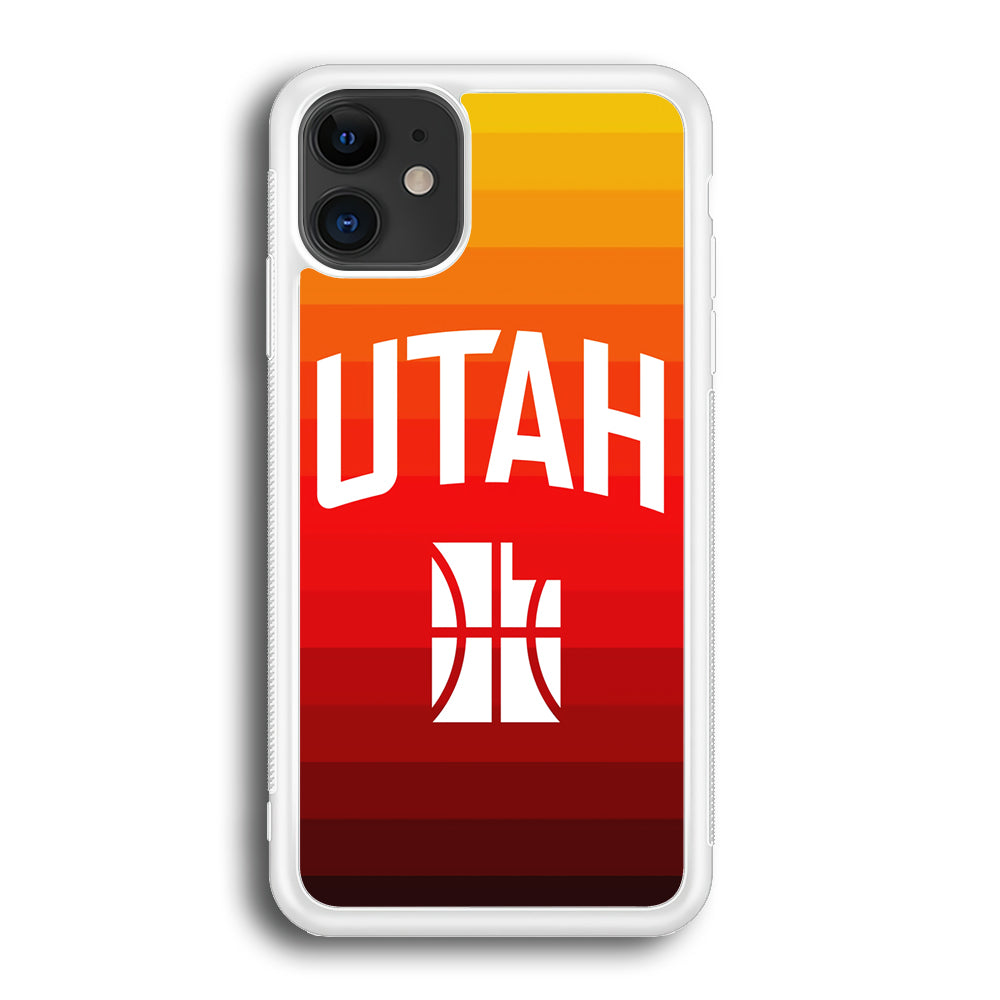 Utah Jazz Colour Gradation iPhone 12 Case