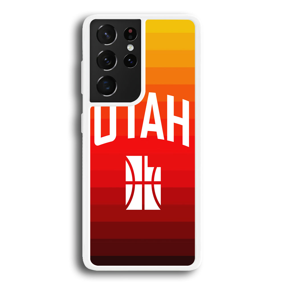 Utah Jazz Colour Gradation Samsung Galaxy S21 Ultra Case