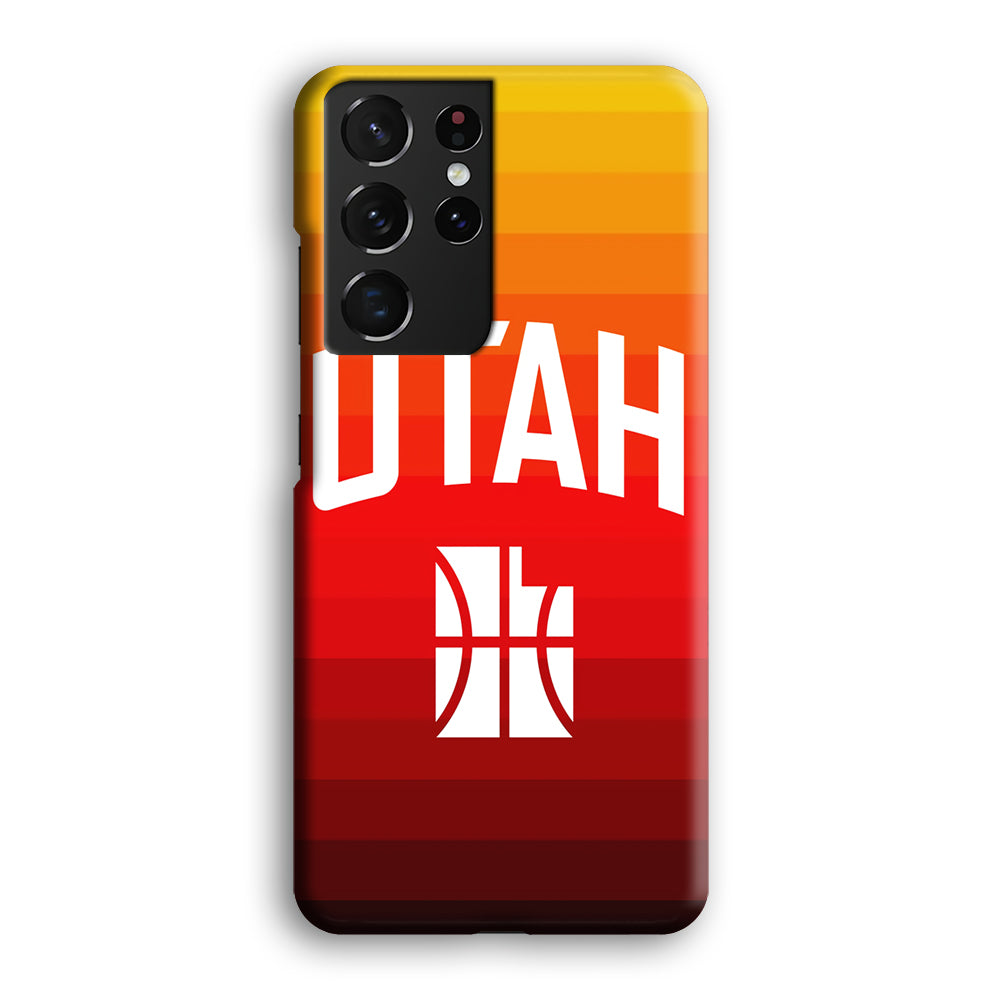 Utah Jazz Colour Gradation Samsung Galaxy S21 Ultra Case