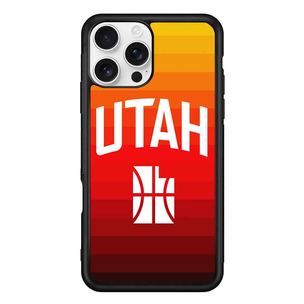 Utah Jazz Colour Gradation iPhone 16 Pro Max Case