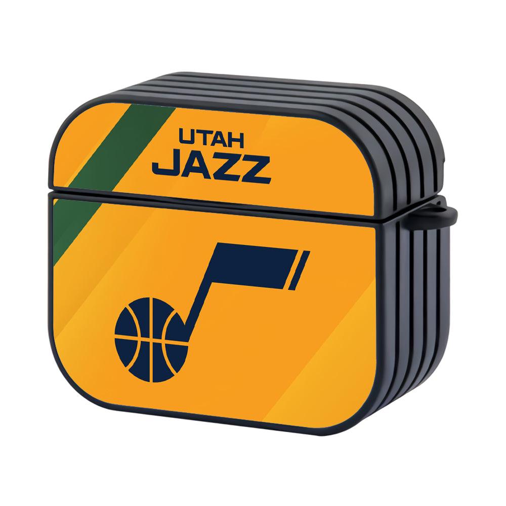 Utah Jazz NBA Deep Blue Logo on Board Apple Airpods 4 Case Black