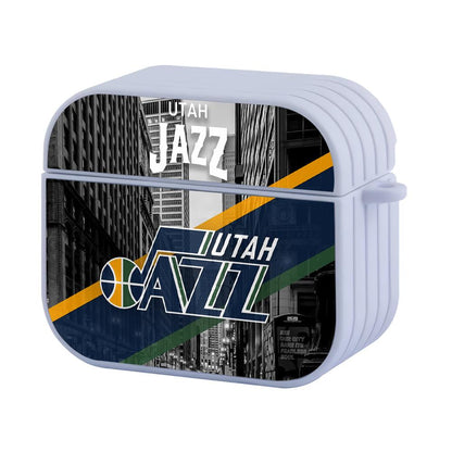 Utah Jazz Transparent Night City Apple Airpods 4 Case White