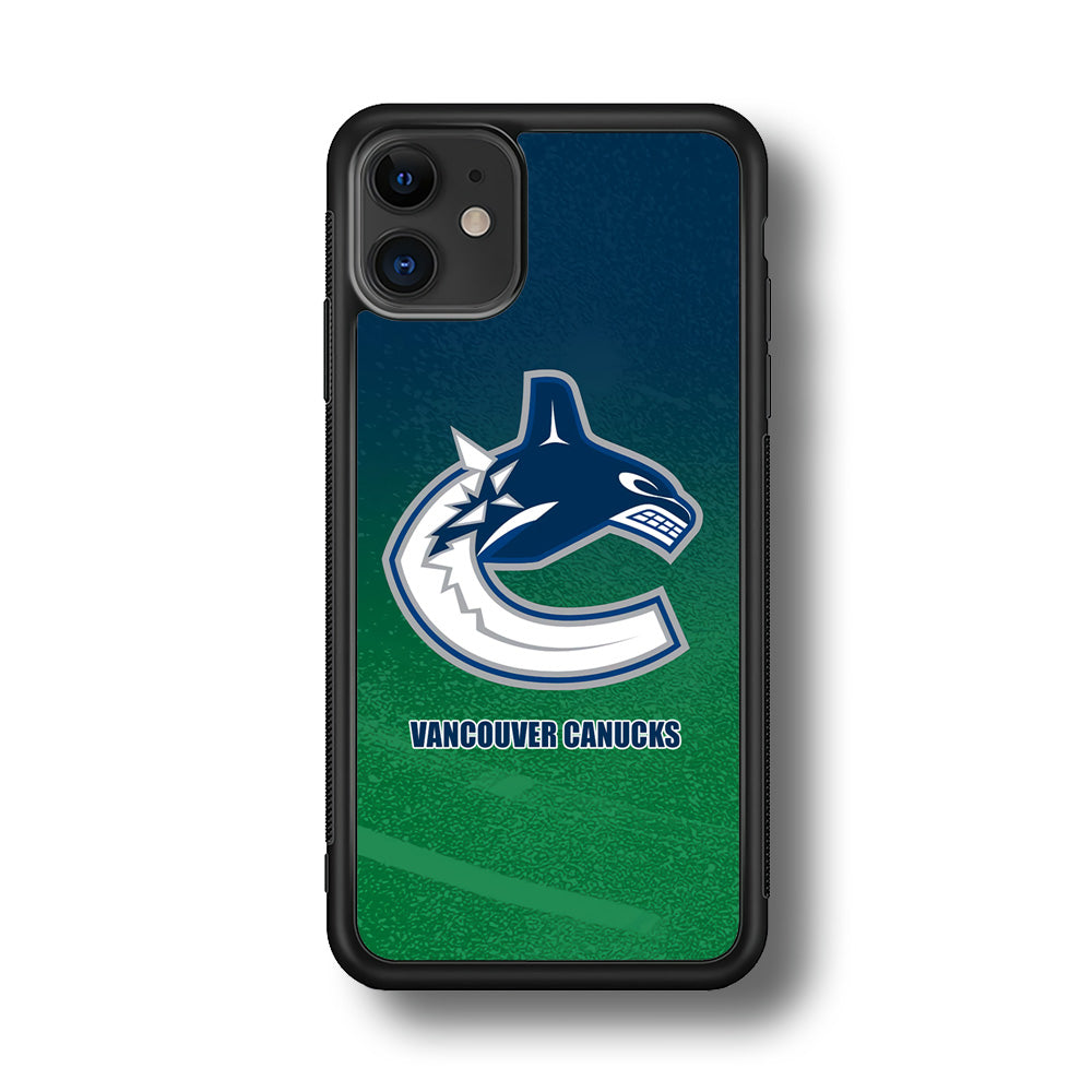 Vancouver Canucks Blue Green Gradation iPhone 11 Case