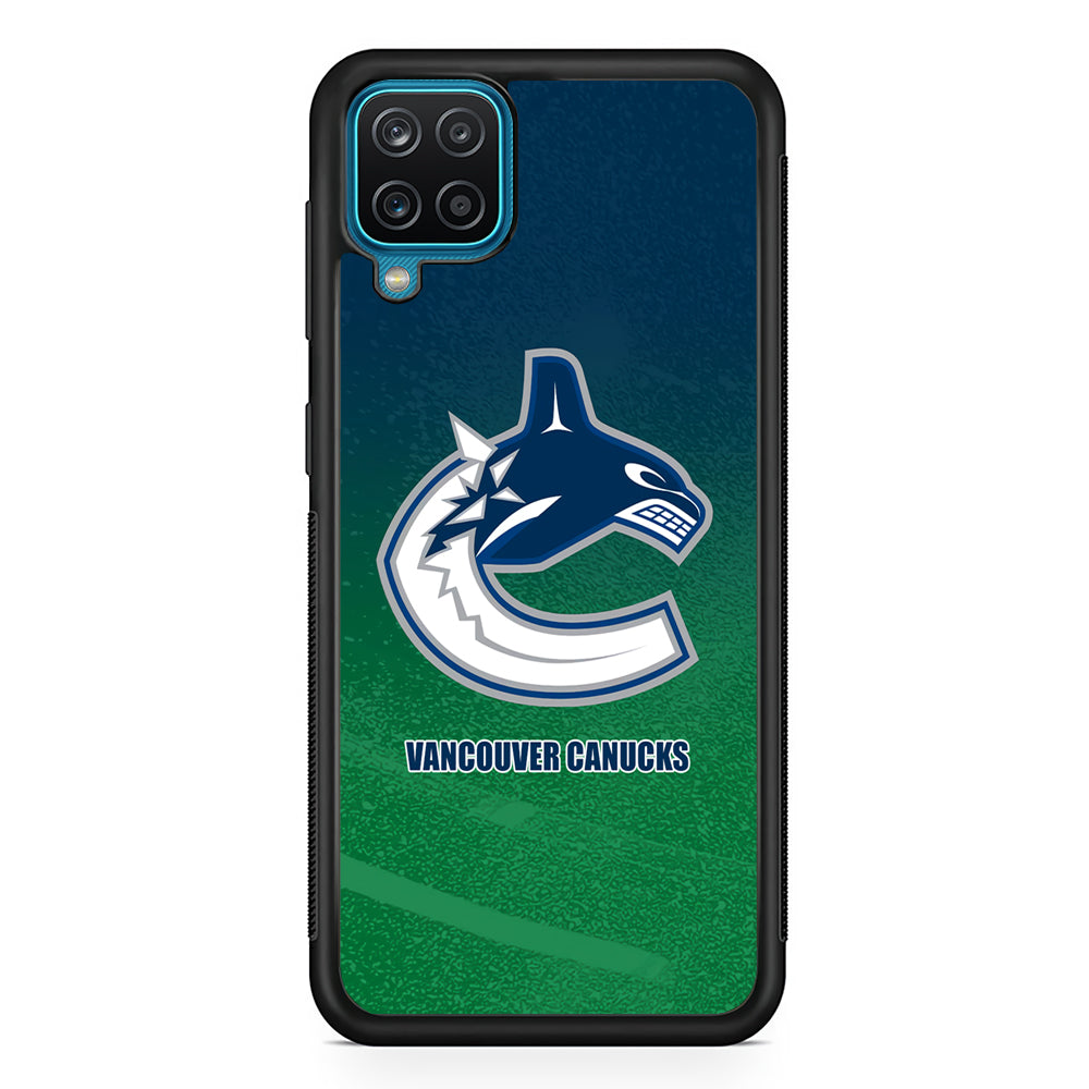 Vancouver Canucks Blue Green Gradation Samsung Galaxy A12 Case