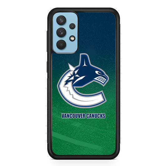 Vancouver Canucks Blue Green Gradation Samsung Galaxy A32 Case