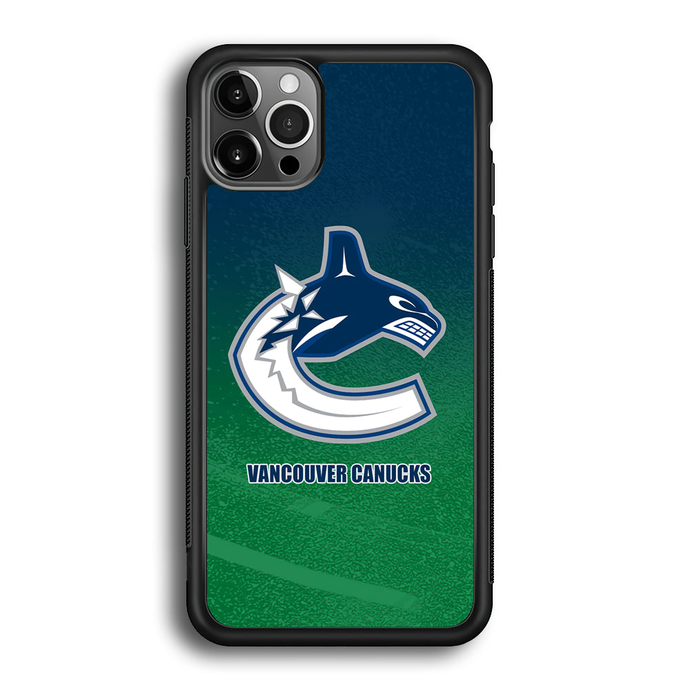 Vancouver Canucks Blue Green Gradation iPhone 12 Pro Case