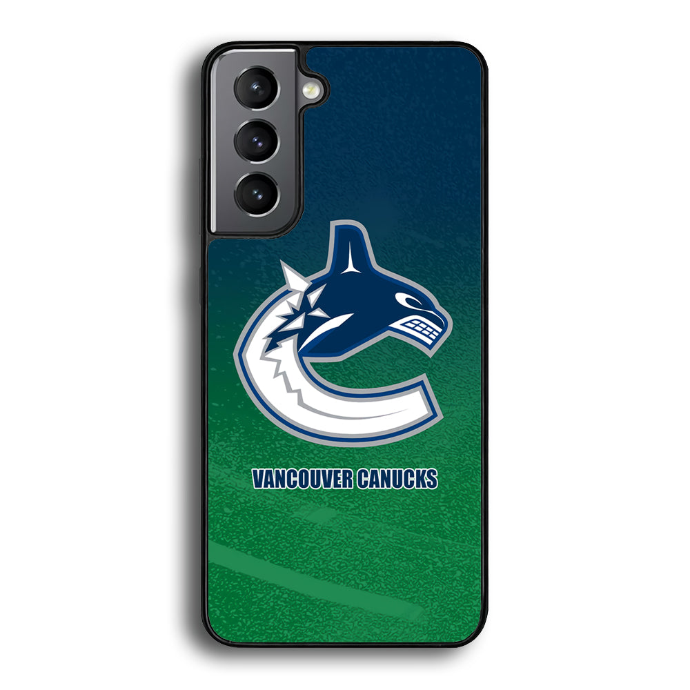 Vancouver Canucks Blue Green Gradation Samsung Galaxy S21 Case