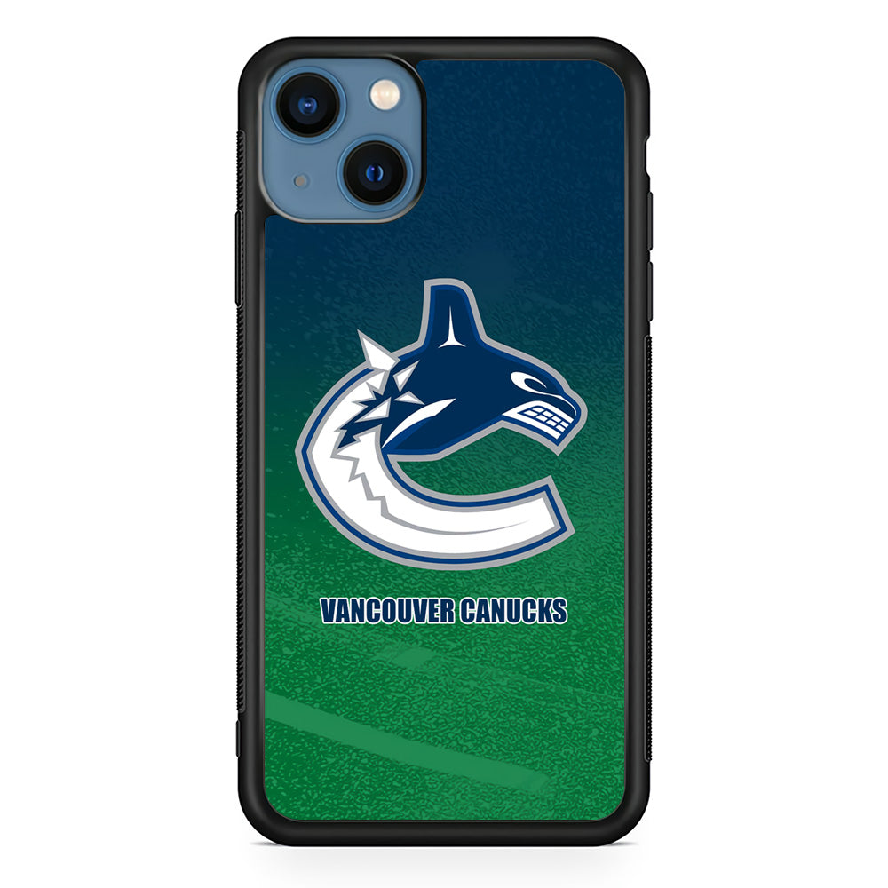 Vancouver Canucks Blue Green Gradation iPhone 13 Case
